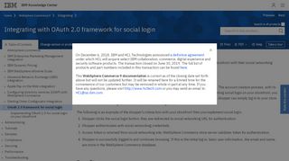 
                            4. Integrating with OAuth 2.0 framework for social login - IBM