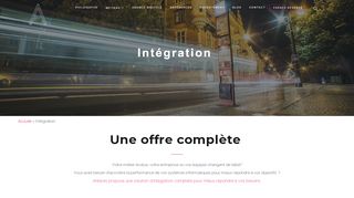 
                            6. Intégration - ANTARES Conseils et Services Numériques