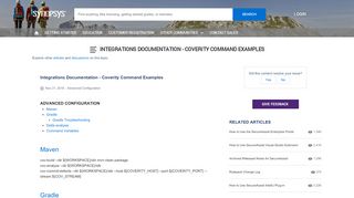 
                            5. Integrations Documentation - Coverity Command Examples