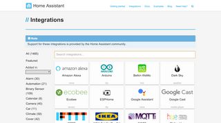 
                            9. Integrations - Home Assistant