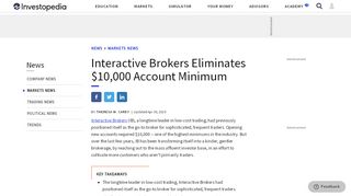 
                            6. Interactive Brokers Eliminates $10,000 Account Minimum