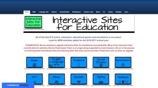 
                            8. Interactive Learning Sites for Education