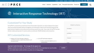 
                            6. Interactive Web Response System (IVRS/IWRS) | Medpace