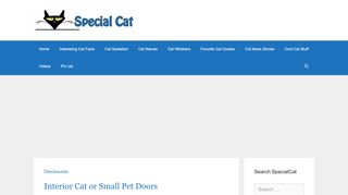 
                            3. Interior Cat / Pet Doors For Sale | SpecialCat.com