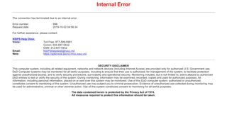 
                            3. Internal Error