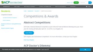 
                            7. Internal Medicine Competitions & Awards | ACP