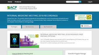 
                            3. Internal Medicine Meeting 2018 Recordings | ACP | ACP