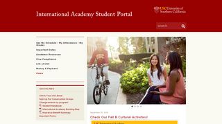 
                            1. International Academy Student Portal | USC
