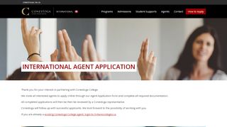 
                            3. International Agent Application | Conestoga College