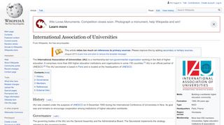 
                            9. International Association of Universities - Wikipedia