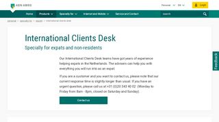 
                            7. International Clients Desk - ABN AMRO