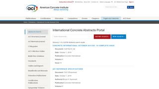 
                            8. International Concrete Abstracts Portal - American Concrete Institute