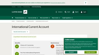 
                            9. International current account - Lloyds International