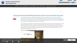 
                            7. International Participants' Meeting takes place in Dubai, three years ...
