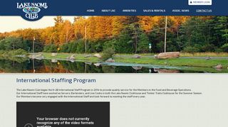 
                            9. International Staffing - Lake Naomi Club