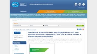 
                            5. International Standard on Assurance Engagements (ISAE ...