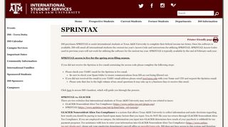 
                            5. International Student Services - SPRINTAX