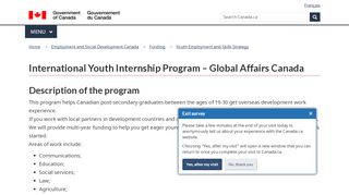 
                            9. International Youth Internship Program – Global Affairs ...