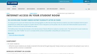 
                            6. Internet access in your student room – ICTS