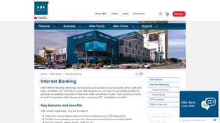 
                            9. Internet Banking | ABA Bank Cambodia