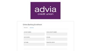 
                            5. Internet Banking Enrollment - Advia Credit Union