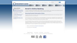 
                            4. Internet Banking Enrollment - Prosperity Bank