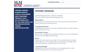 
                            8. Internet Banking | Merchants and Marine Bank