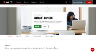 
                            6. Internet banking - Register for online banking - NAB