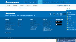 
                            3. Internet Banking - sacombank.com.vn