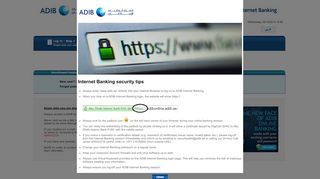 
                            8. Internet Banking security tips - adibonline.adib.ae