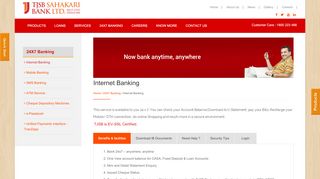 
                            11. Internet Banking - TJSB Sahakari Bank Ltd.