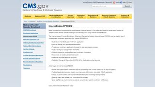 
                            3. Internet-based PECOS - Centers for Medicare & Medicaid ...