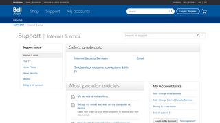 
                            8. Internet & email - Support - Bell Aliant