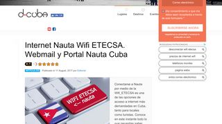 
                            7. ▷ Internet Nauta Wifi ETECSA. Webmail y Portal Nauta Cuba | D-CUBA