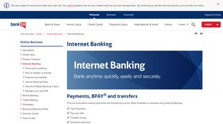 
                            11. Internet & Online Banking , online services | BankSA