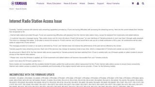 
                            9. Internet Radio Station Access Issue - Yamaha