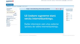 
                            5. Internetbanking SLSP, a.s. - Hlavná stránka