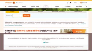 
                            8. Interneto bankas - Swedbank