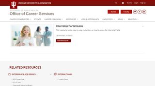 
                            1. Internship Portal Guide - Office of Career Services - Indiana University