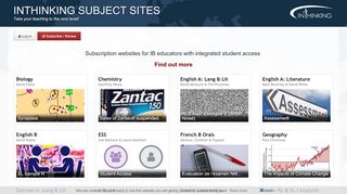 
                            1. InThinking Subject Sites: Take your teaching to …