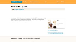 
                            8. Intranet Keurig (Intranet.keurig.com) - Sign In