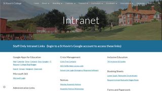 
                            3. Intranet - St Kevin's College