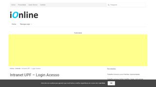 
                            5. Intranet UPF - Login Acesso - ionline.com.br