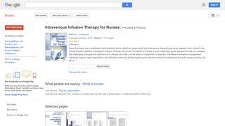 
                            7. Intravenous Infusion Therapy for Nurses: Principles & Practice