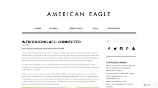 
                            4. INTRODUCING AEO CONNECTED «American Eagle Blog