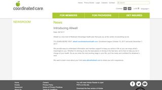 
                            9. Introducing Allwell - Coordinated Care