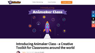 
                            3. Introducing Animaker Class - a Creative Toolkit for ...