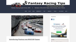 
                            6. Introducing Fantrax.com NASCAR Games – Fantasy Racing Tips