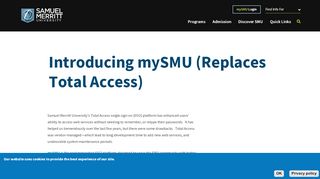 
                            10. Introducing mySMU (Replaces Total Access) | Samuel Merritt ...