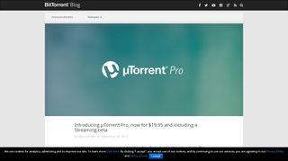 
                            4. Introducing µTorrent Pro, now for $19.95 and including a Streaming beta